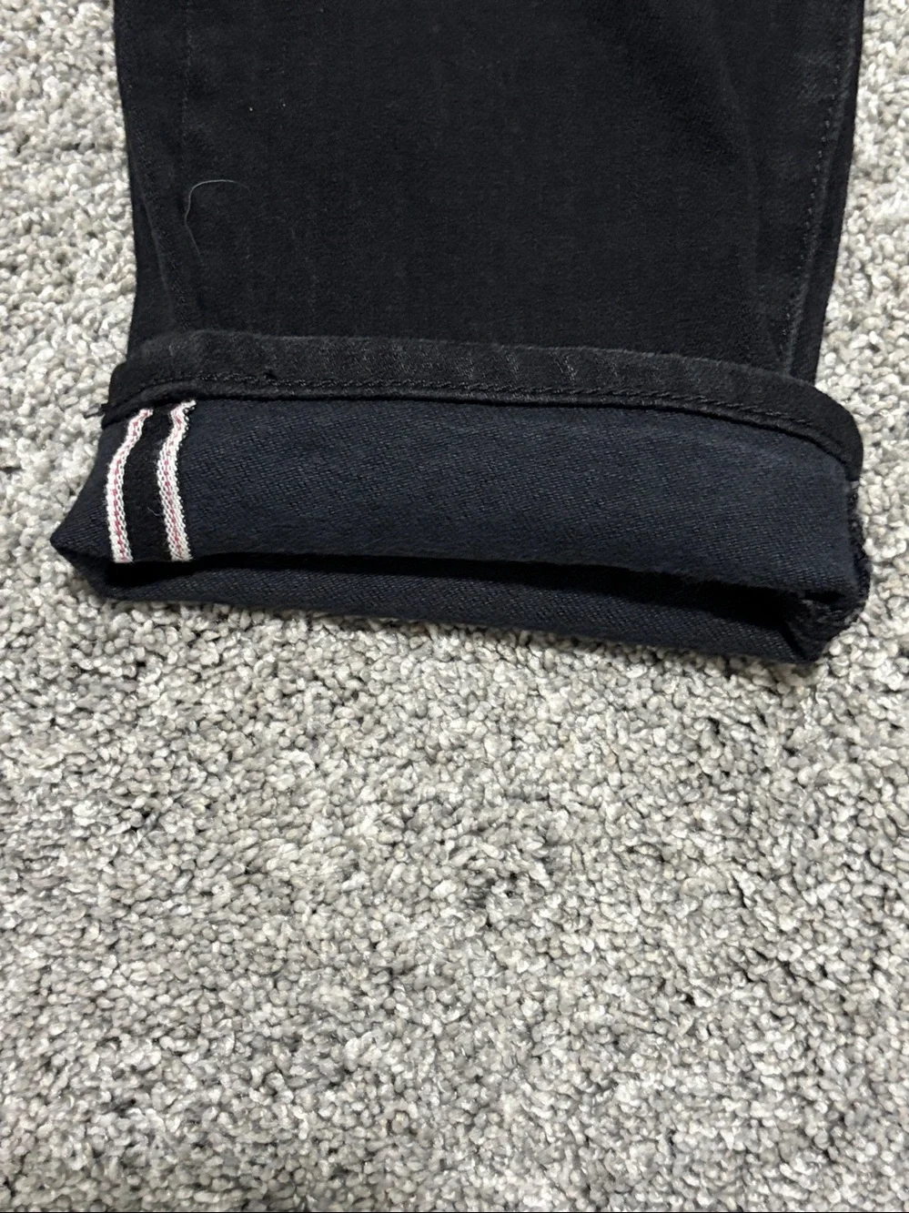 Hiroshi Kato Jeans Mens 33 x 28 Black Selvedge Denim Slim Fit Made In USA